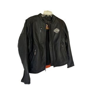 Harley Davidson Womens Riding Suit Leather Motorcycle Jacket & Pants Set Medium